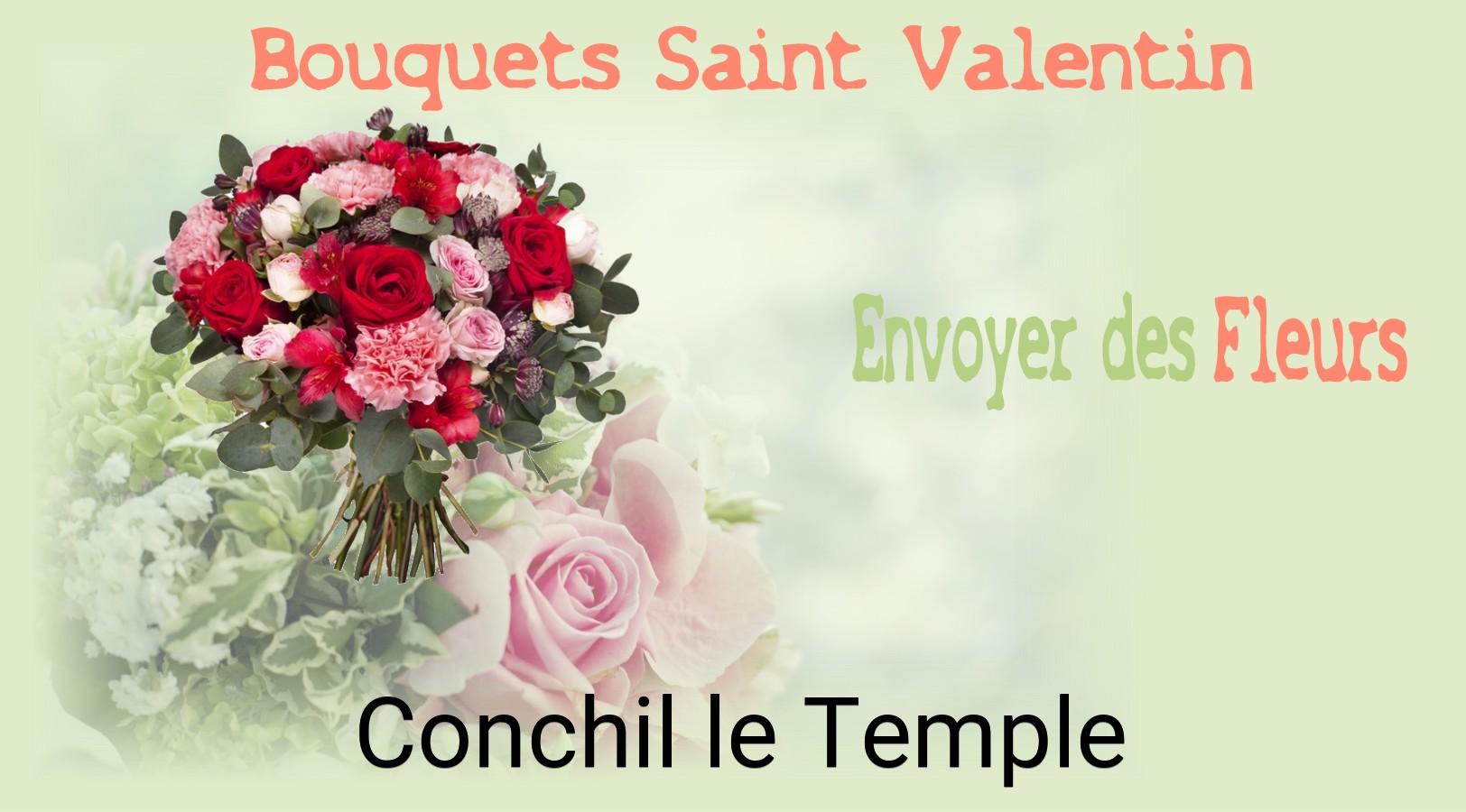 Roses de Saint-Valentin livrées à Conchil-le-Temple